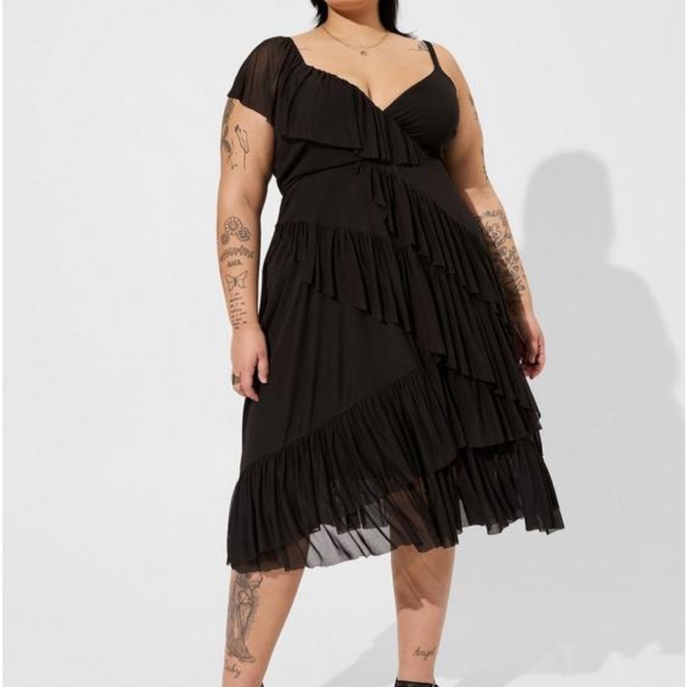 Black Ruffle Dress